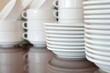 plates, focused at center