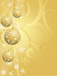 Decorative gold Christmas background