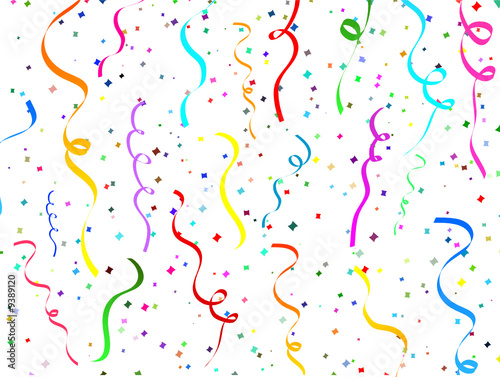 Falling confetti