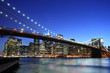 Brooklyn Bridge and Manhattan skyline At Night, New York City