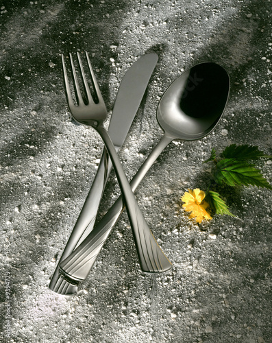 Photo: Posate con fiore Posate con fiore