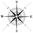 Black compass rose