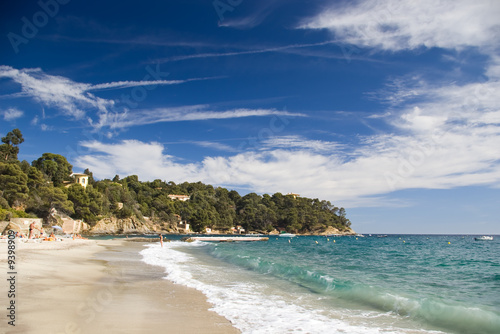 Photo: la plage du canadel sur la côte d'azur la plage du canadel sur la côte d'azur
