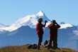 randonneurs dans les alpes