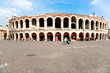 Arena in Verona Italy. Wide angle view.