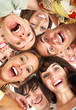 Happy smiling young people