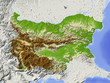 Bulgaria. Shaded relief map. Bulgaria. Shaded relief map.
