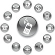 Set buttons. Phones
