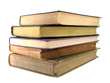Stack of old, vintage books isolated on white Stack of old, vintage books isolated on white