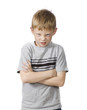 mad boy with arms crossed