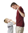 angry parent with child