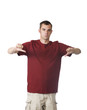man giving thumbs down