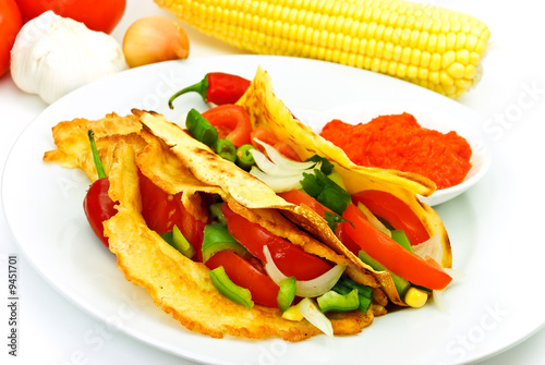 Tortilla mit Gemüse