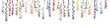 border of colorful confetti xxxl .Easy to separate