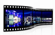 Millennium Square Bristol at night Film Strip