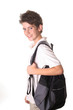 school boy with book bag school boy with book bag