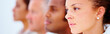 Closeup portrait of a pretty business woman,cut out
