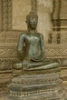 Sitting buddha in front of a temple in Laos, vientiane