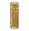 Golden font. Letter I.