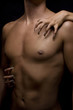 man body and woman nail