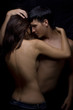 sexy passion between woman and man