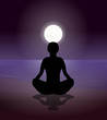 Méditation devant la lune