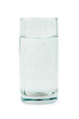 Glass of water isolated on white background