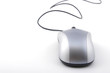 Foto: computer mouse with cable on white background computer mouse with cable on white background