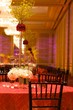 Table setting at a luxury wedding reception