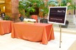 Table setting at a luxury wedding reception