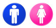 Icones homme et femme
