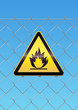 Panneau de danger inflammable