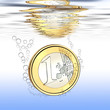 Euro affonda