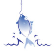 Fish on a hook