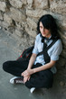 Young girl with black hair