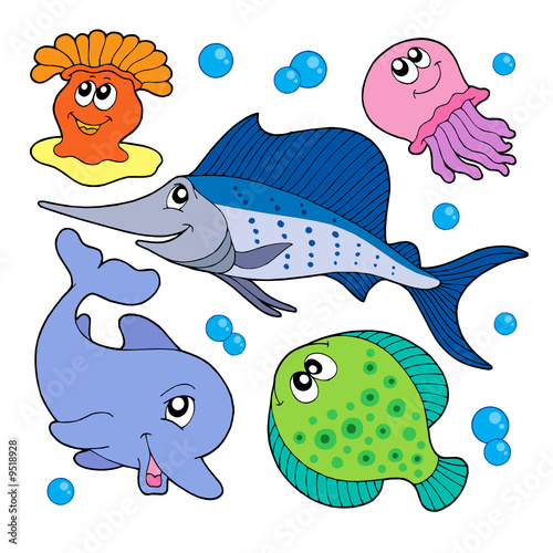 Vector: Cute marine animals collection 2 Cute marine animals collection 2