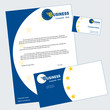 Set of corporation style for company. Business concept.