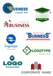 Set of vector logotypes for company. Business concept