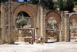 tourists/ visitors visiting medina azahara,cordoba, spain