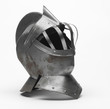 Metal helmet of the knight Metal helmet of the knight