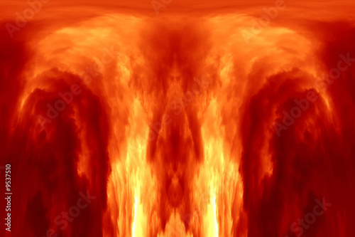 Illustration: Abstract image of the eruption Abstract image of the eruption