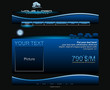 Website blue button bars set template