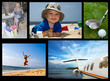 Photo: collection of images with holiday travel theme collection of images with holiday travel theme