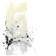 Abstract Background With Butterflies