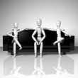 Figuren auf der Couch