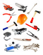 tools isolated on white background tools isolated on white background