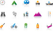 Camping / Outdoor Icon Set - Full Color Version