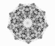 Abstract illustration, ornament resembling a snowflake,..