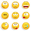 Lot de 9 smileys Lot de 9 smileys