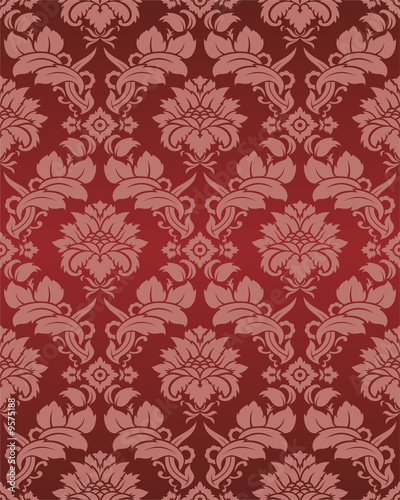 damask wallpaper. Damask wallpaper executed in a